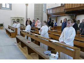 Dankgottesdienst der Kommunionkinder (Foto: Karl-Franz Thiede)